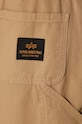Pamučne hlače Alpha Industries Carpenter Pant 148202 bež