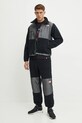 The North Face spodnie dresowe TNF x 30th Years HMLYN NF0A88XK4O41 czarny AW24
