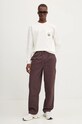Бавовняні штани Billabong Larry Twill Pant ABYNP00186 фіолетовий AW24