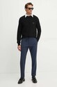 Hlače BOSS 50530640 mornarsko plava AW24