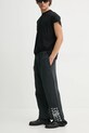 MM6 Maison Margiela pantaloni de trening din bumbac negru SH2KA0022.M25004