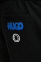 HUGO Blue szorty bawełniane czarny 50532313
