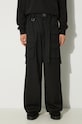 Панталон с вълна Y-3 Refined Wool Cargo Pants с вълна черен IW7453