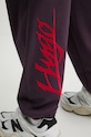 HUGO pantaloni de trening din bumbac violet 50521082