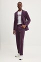 HUGO spodnie 50528591 fioletowy AW24