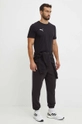 Puma pantaloni de trening din bumbac 627595 negru AW24