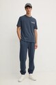 Бавовняні спортивні штани Calvin Klein Jeans J30J326881 блакитний AW24