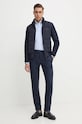 Штани з домішкою вовни Tommy Hilfiger MW0MW36699 темно-синій AW24