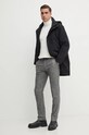 Tommy Hilfiger pantaloni din lana MW0MW36699 gri AW24