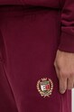 Pamučni donji dio trenirke Tommy Jeans bordo DM0DM19805