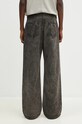 Одежда Хлопковые брюки Rick Owens Geth Jeans DU02D2351.MO серый