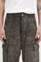 Бавовняні штани Rick Owens Cargo Trousers сірий DU02D2354.MO