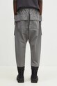 Одежда Хлопковые брюки Rick Owens Creatch Cargo Cropped Drawstring DU02D2371.TW серый