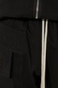 Rick Owens cotton joggers Creatch Cargo Cropped Drawstring DU02D2371.RIG black