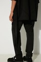 Βαμβακερό παντελόνι Rick Owens Creatch Cargo Drawstring DU02D2376.RIG μαύρο