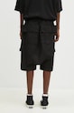 Clothing Rick Owens cotton shorts Creatch Cargo Pods DU02D2382.TW black