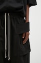 Rick Owens cotton shorts Creatch Cargo Pods black DU02D2382.TW