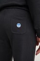 North Sails pantaloni de bumbac pentru copii negru 673115.