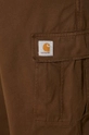 Carhartt WIP pantaloni de bumbac Cole Cargo Pant I031218.2YGD maro