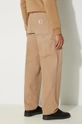 Odzież Carhartt WIP spodnie bawełniane Single Knee Pant I031497.2FS3K beżowy