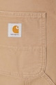 Βαμβακερό παντελόνι Carhartt WIP Single Knee Pant I031497.2FS3K μπεζ