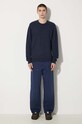 Carhartt WIP cotton trousers Double Knee Pant I031501.29L3K navy AW24