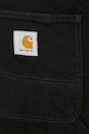 Βαμβακερό παντελόνι Carhartt WIP Double Knee Pant I032699.8902 μαύρο