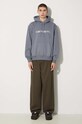Carhartt WIP cotton trousers Merrick Pant I033759.96406 green AW24