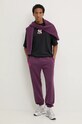 New Era pantaloni de trening LOS ANGELES DODGERS 60564760 violet AW24