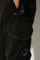 C.P. Company trousers Stretch Sateen Ergonomic Lens Cargo Pants 17CMPA058A005529G black