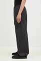 C.P. Company spodnie bawełniane Microreps Boxy Lens Cargo Pants 17CMPA178A006134G czarny AW24