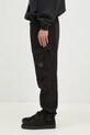 C.P. Company trousers Stretch Sateen Ergonomic Lens Single Cargo Pants 17CMPA180A005529G black AW24