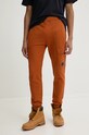Хлопковые спортивные штаны C.P. Company Diagonal Raised Fleece Cargo Sweatpants оранжевый 17CMSP017A005086W