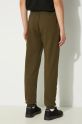 C.P. Company pantaloni de trening din bumbac Diagonal Raised Fleece Cargo Sweatpants 17CMSP017A005086W verde AW24