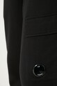 C.P. Company pantaloni della tuta di cotone Diagonal Raised Fleece Cargo Sweatpants nero 17CMSP017A005086W