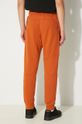 Бавовняні спортивні штани C.P. Company Diagonal Raised Fleece Lens Sweatpants 17CMSP084A005086W помаранчевий AW24