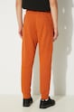 C.P. Company spodnie dresowe bawełniane Diagonal Raised Fleece Lens Sweatpants 17CMSP084A005086W pomarańczowy AW24