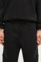 C.P. Company pantaloni de trening din bumbac Diagonal Raised Fleece Lens Sweatpants negru 17CMSP084A005086W