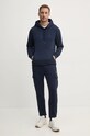 Hackett London pantaloni de trening din bumbac HM581282 bleumarin AW24