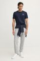 Hackett London pantaloni de trening din bumbac HM581290 gri AW24