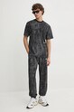 Karl Lagerfeld Jeans pantaloni de trening din bumbac 246D1005 gri AW24