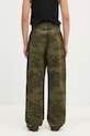 Ρούχα Βαμβακερό παντελόνι Aries Camo Walking Trouser AR3111102 πράσινο