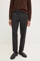 Theory spodnie wełniane tkanina czarny N0771205