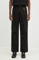 DARKPARK pantaloni de bumbac Saint MTR19.FAC48.0099 negru AW24