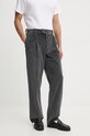 Drôle de Monsieur pantaloni de catifea cord Le Pantalon Golfeur Corduroy drept gri E.BP165.CO156.DGR
