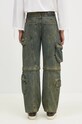 Ρούχα Τζιν παντελόνι Andersson Bell Cargo Coated Wide-Leg Jeans apa749m πράσινο