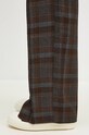 Vlněné kalhoty Andersson Bell Soe Check Wrap Trousers hnědá apa753m