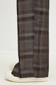 Andersson Bell wool trousers Soe Check Wrap Trousers brown apa753m