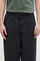 Бавовняні штани Barbour Grindle Relaxed Canvas Trouser темно-синій MTR0721