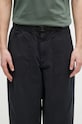 Bavlnené nohavice Barbour Grindle Relaxed Canvas Trouser tmavomodrá MTR0721